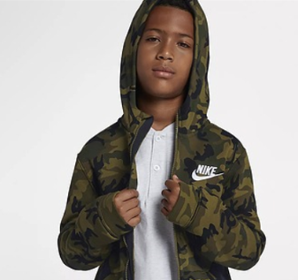 kids camo hoodie